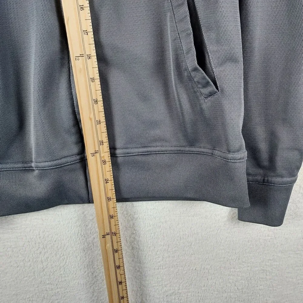 Nike Jacket Mens Small Gray Full Zip Y2K Activewear Light Weight Pockets
